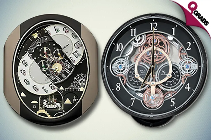 For QR899 Pass Time Musically with RHYTHM Motion Clocks That Play Hourly Tunes! (Up to QR1299 Value)